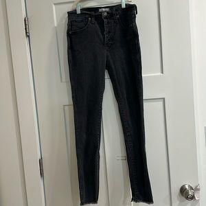 Madewell black 10 inch, high rise skinny jean